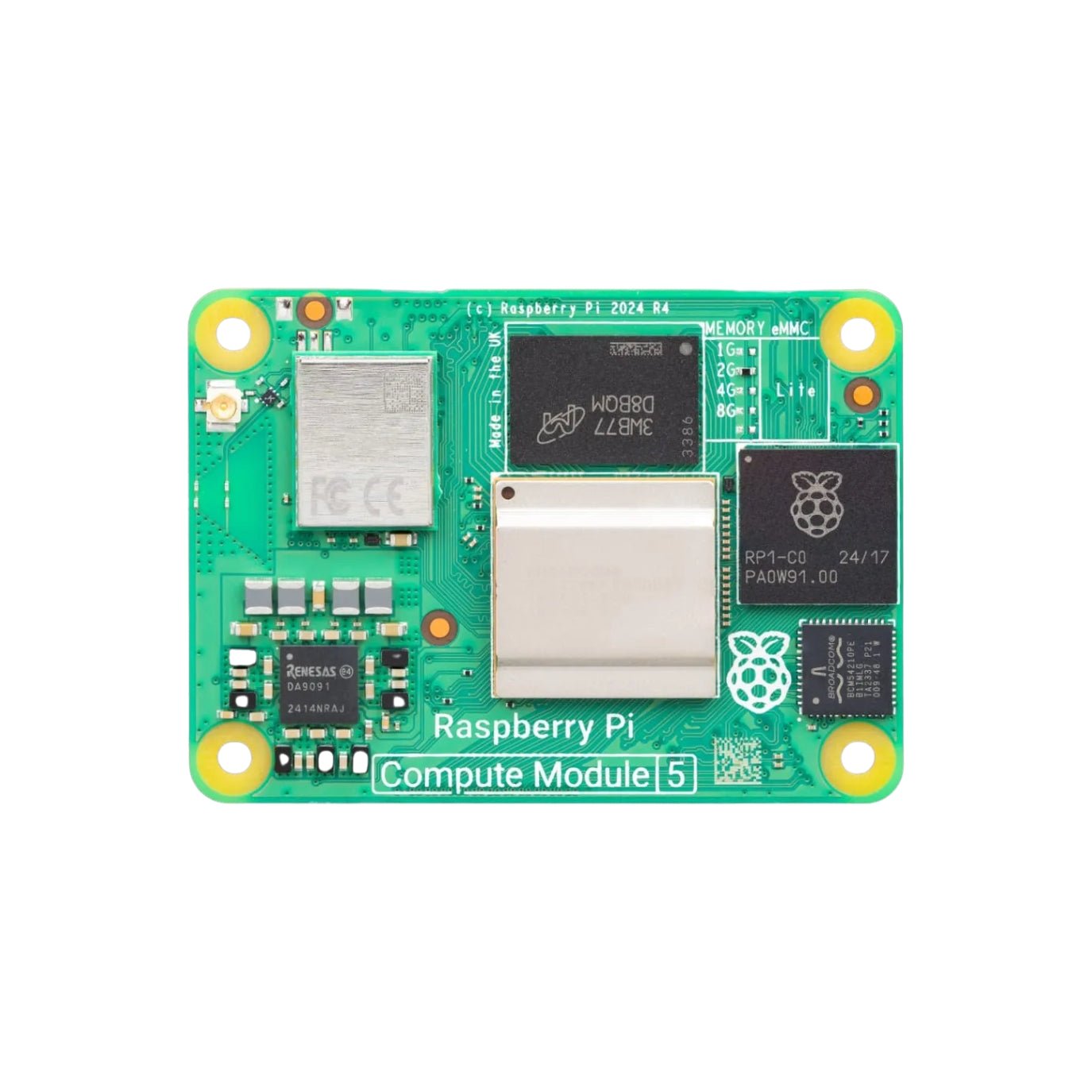 Raspberry Pi Compute Module 5 – (2GB–16GB RAM)
